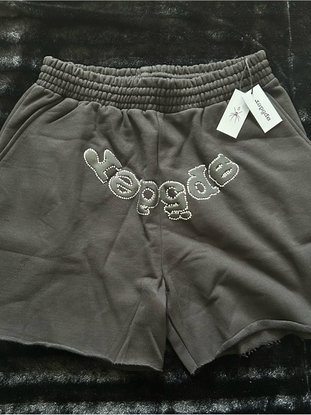 Sp5der OG Rhinestone Shorts size M